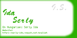 ida serly business card